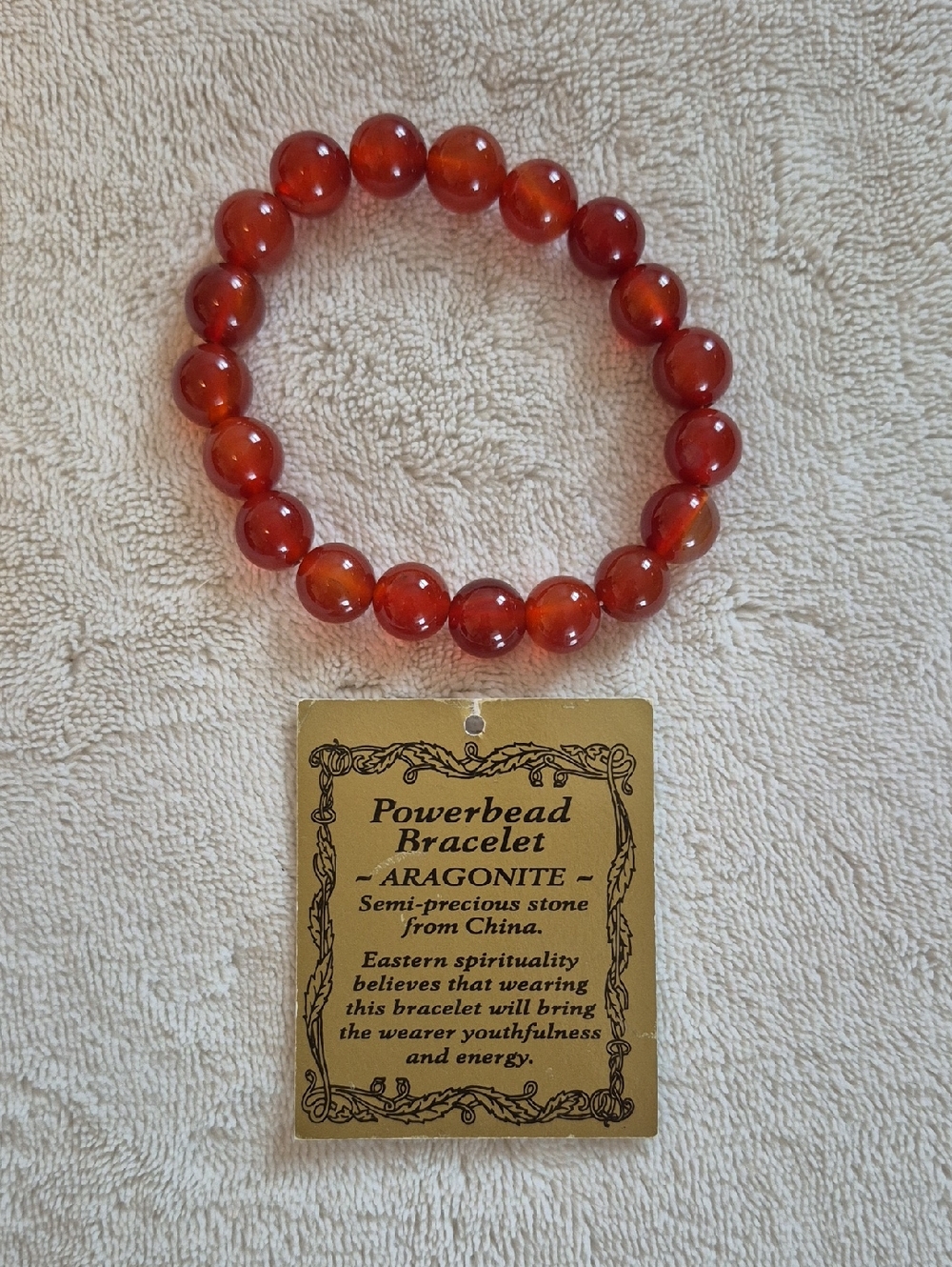 Aragonite Powerbead Bracelet - Picture 2 of 4
